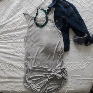 Light grey tank swing dress